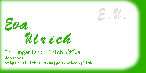 eva ulrich business card